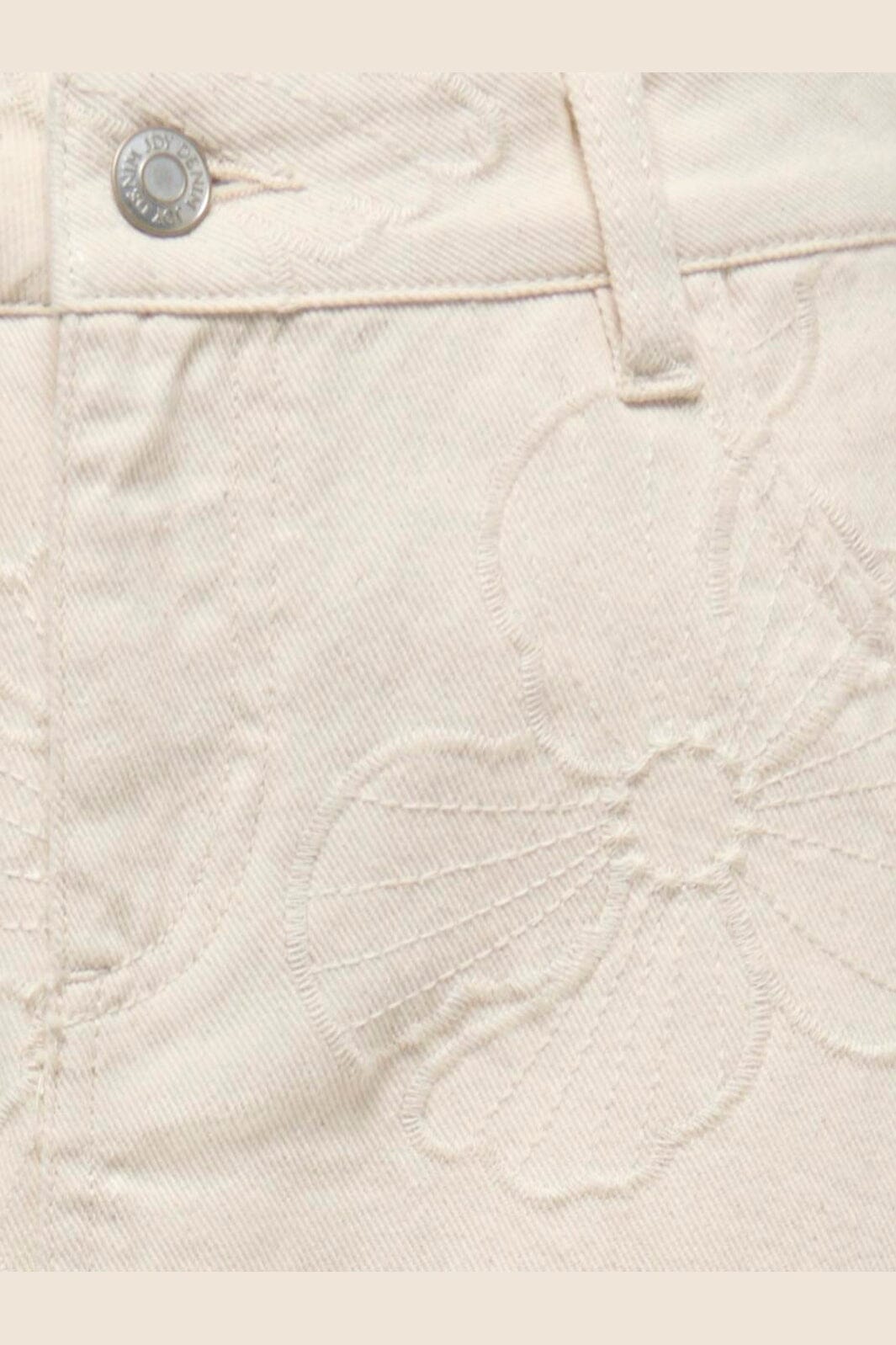 JDY - Jdyhavanna Emb Skirt - 5140649 Ecru