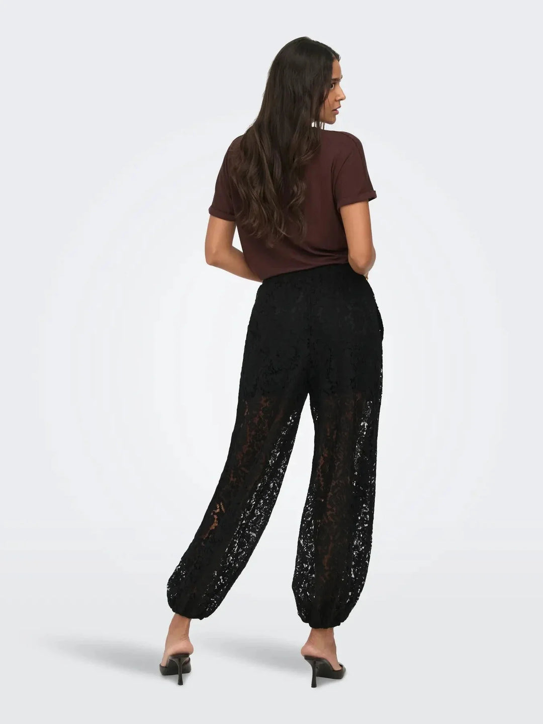 JDY - Jdyjulia Lace Balloon Pant - 5101606 Black Bukser 