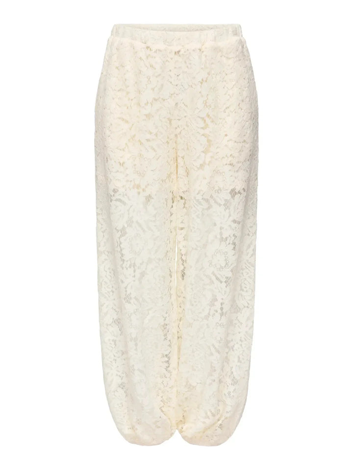 JDY - Jdyjulia Lace Balloon Pant - 5127283 Egret Bukser 