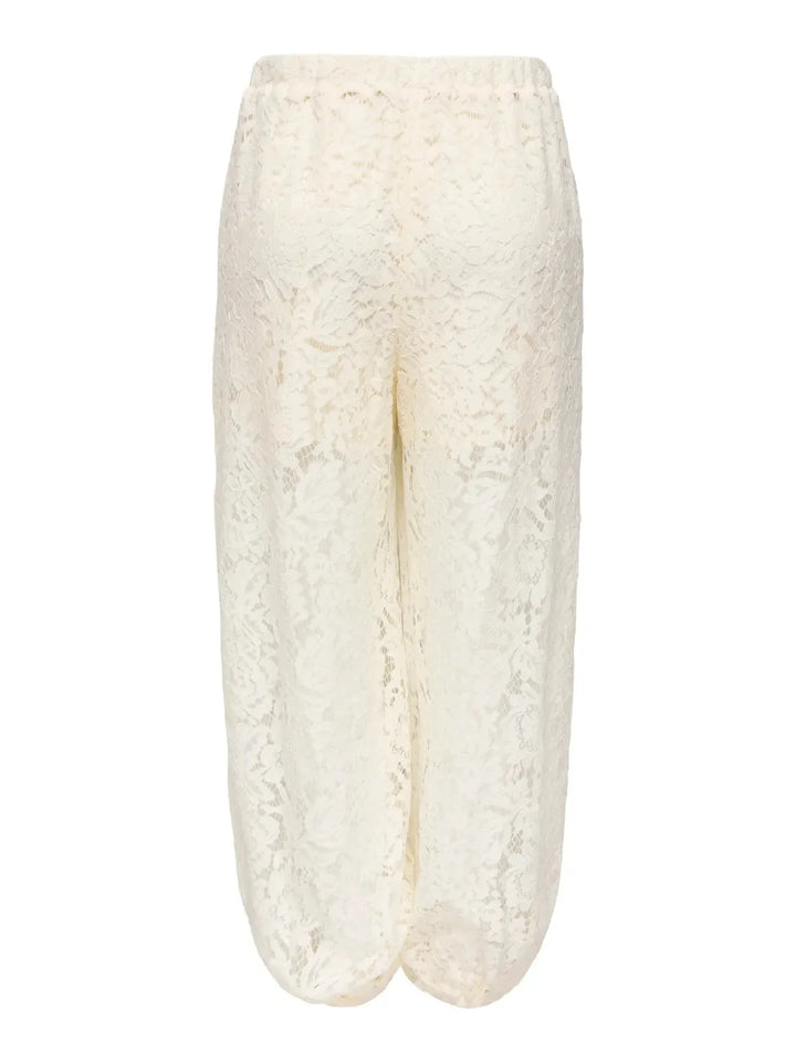 JDY - Jdyjulia Lace Balloon Pant - 5127283 Egret Bukser 