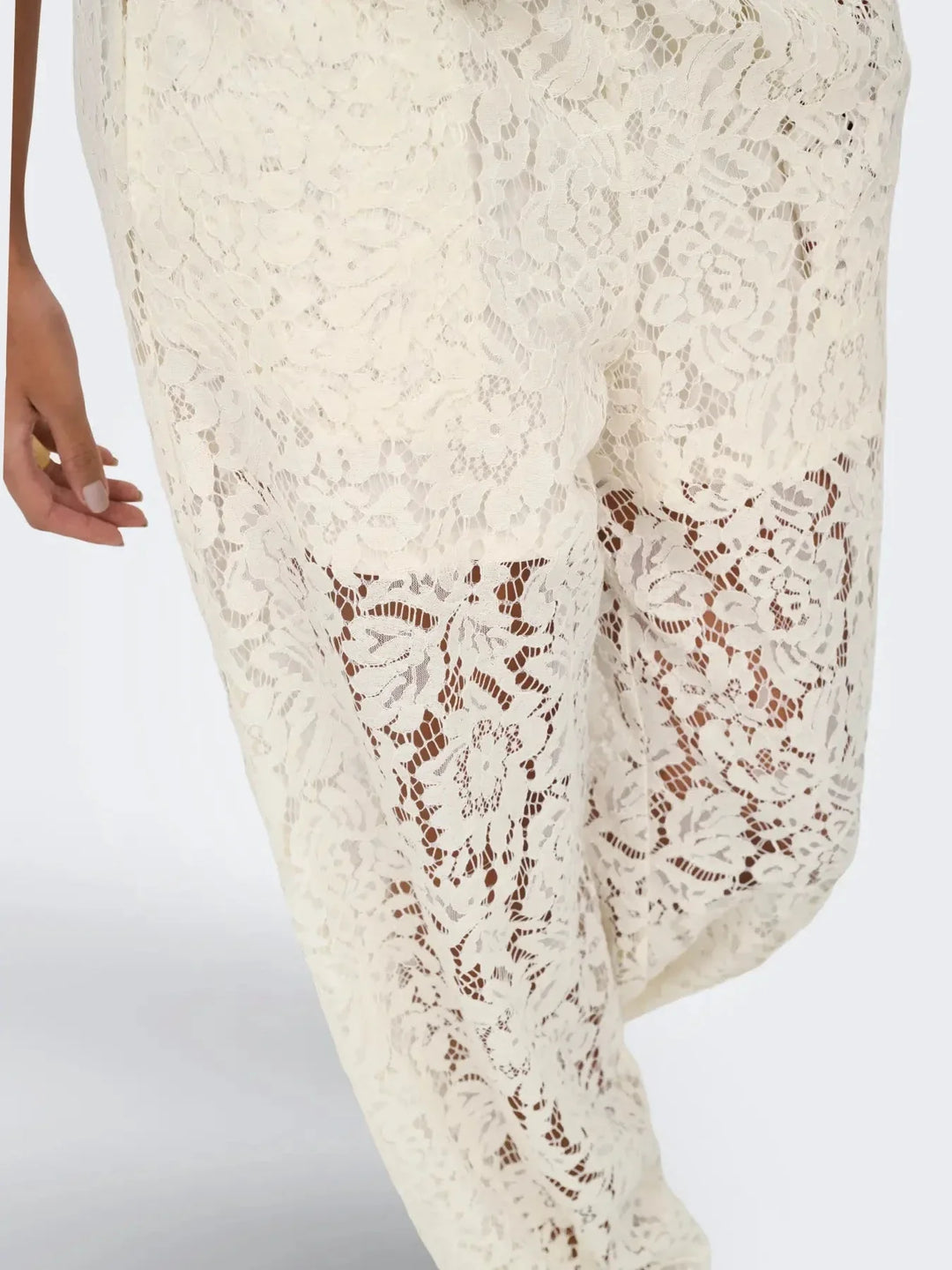 JDY - Jdyjulia Lace Balloon Pant - 5127283 Egret Bukser 