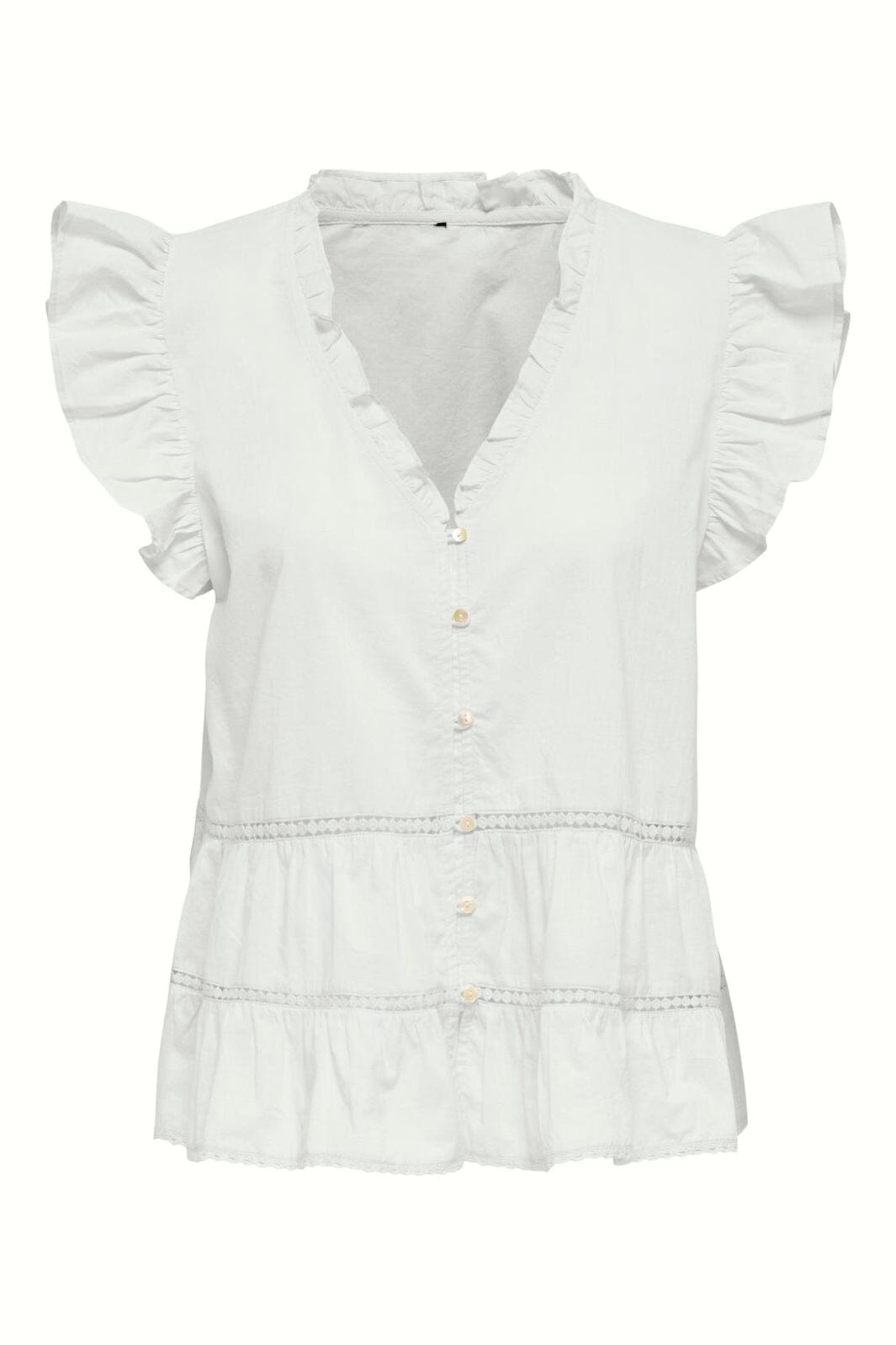 JDY - Jdyjulia S/L Lace Top - 5026530 Cloud Dancer