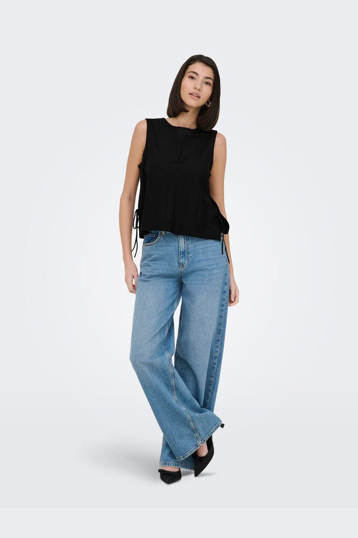 JDY - Jdyleslie S/L Bow Top - 5014869 Black