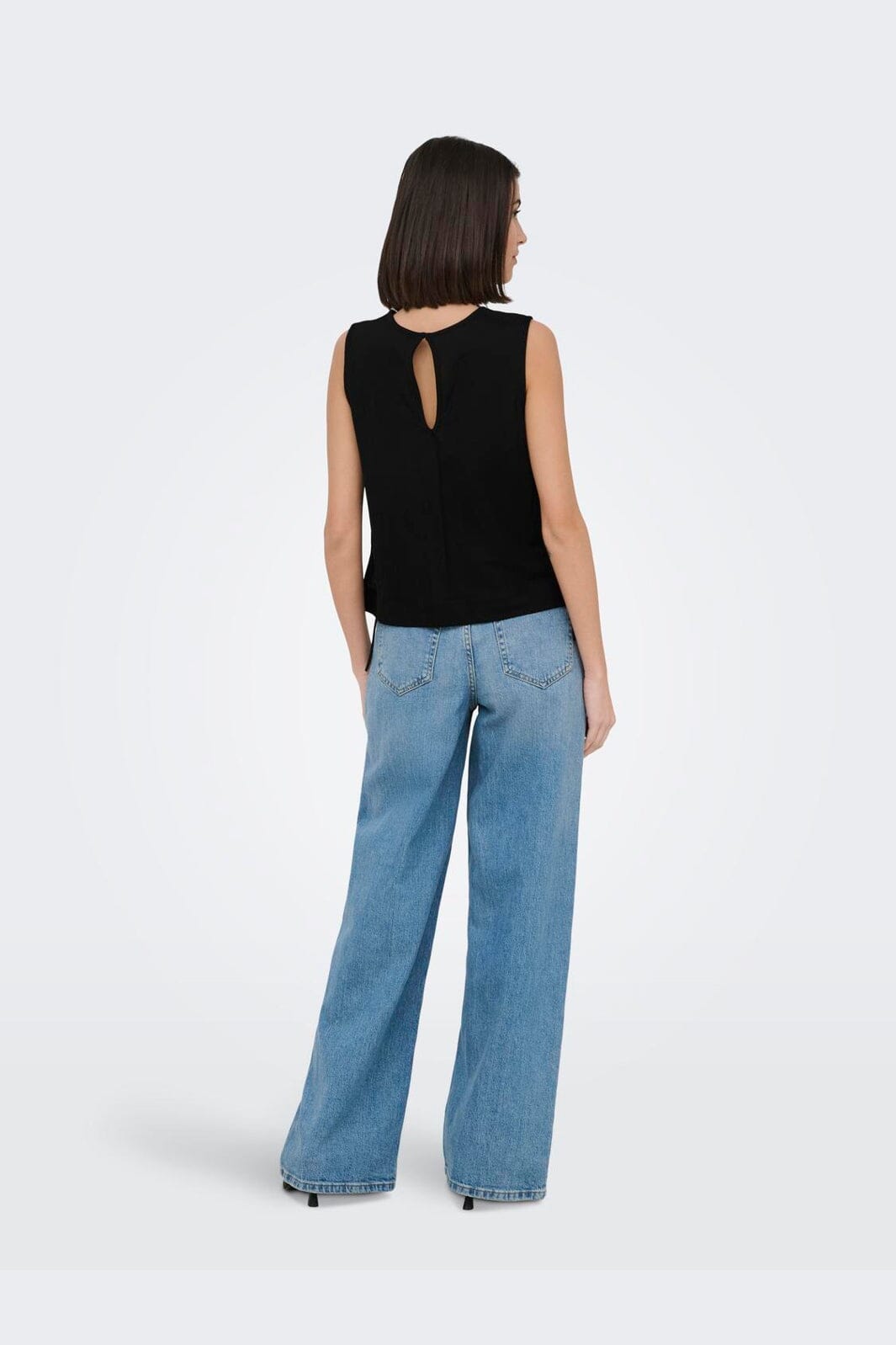 JDY - Jdyleslie S/L Bow Top - 5014869 Black