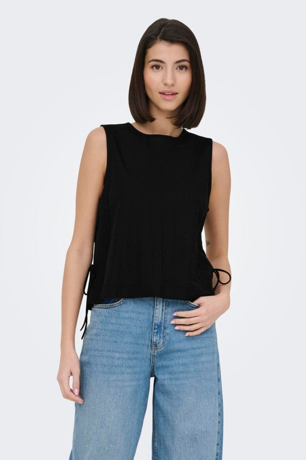 JDY - Jdyleslie S/L Bow Top - 5014869 Black