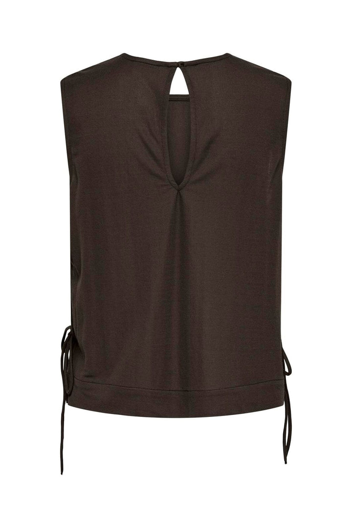 JDY - Jdyleslie S/L Bow Top - 5014870 Chocolate Brown