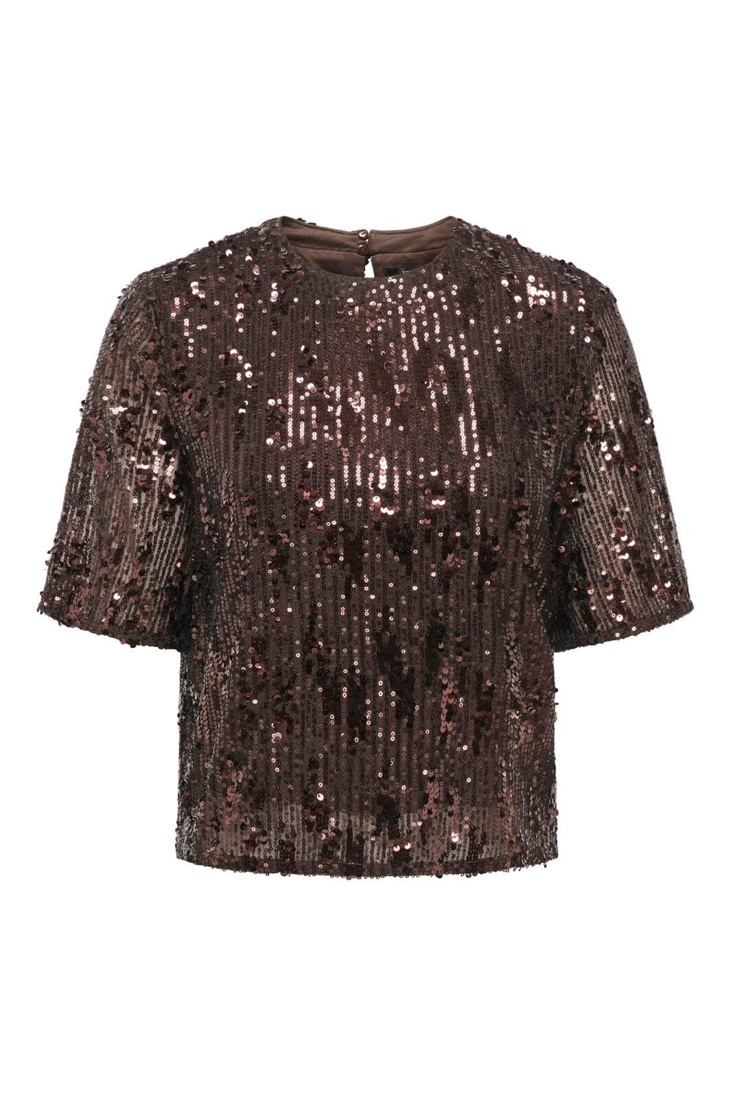 JDY - Jdylola 2/4 Sequin Top - 5110789 Rum Raisin