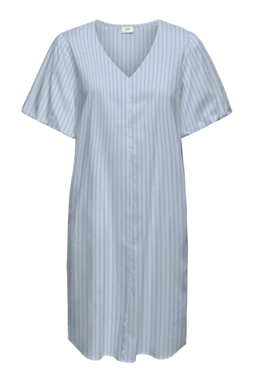 JDY - Jdymio 2/4 Mididress Dia - 5049556 Cashmere Blue 01-02-26 White & Toasted Coconut Kjoler 