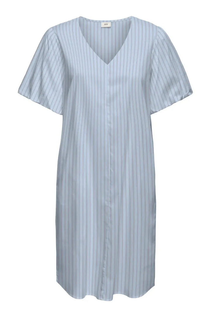JDY - Jdymio 2/4 Mididress Dia - 5049556 Cashmere Blue 01-02-26 White & Toasted Coconut Kjoler 