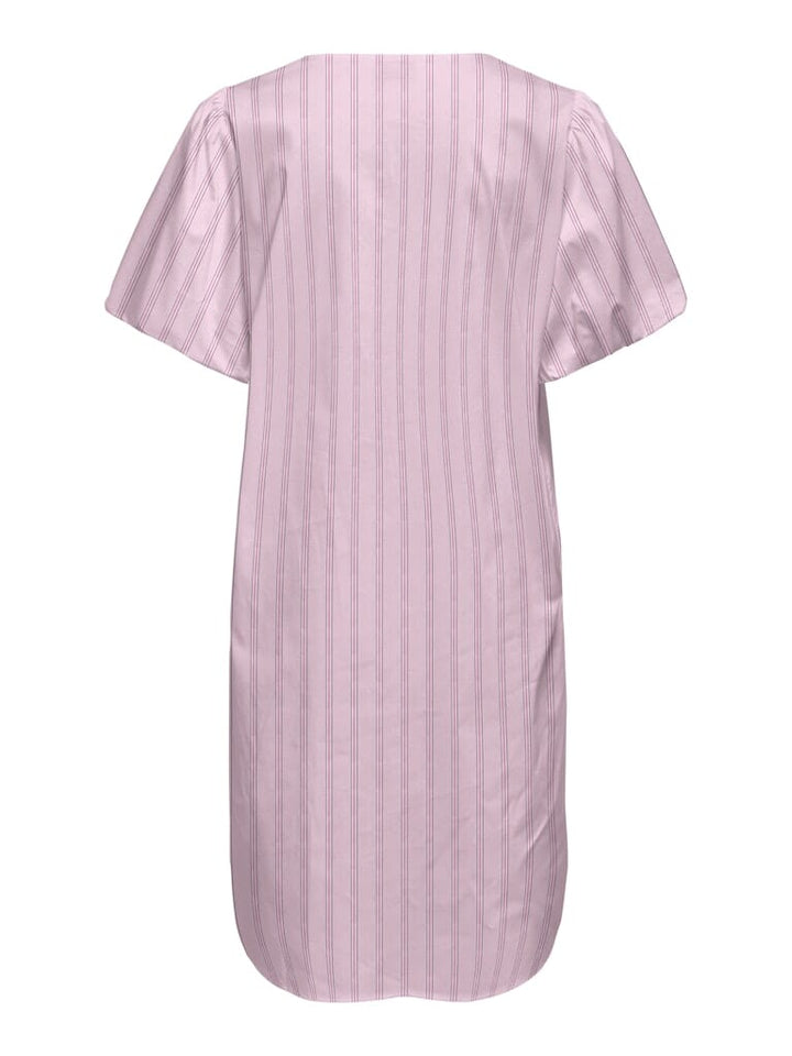 JDY - Jdymio 2/4 Mididress Dia - 5049563 Pink Lady 05-02-26 Wild Orchid & Black Kjoler 