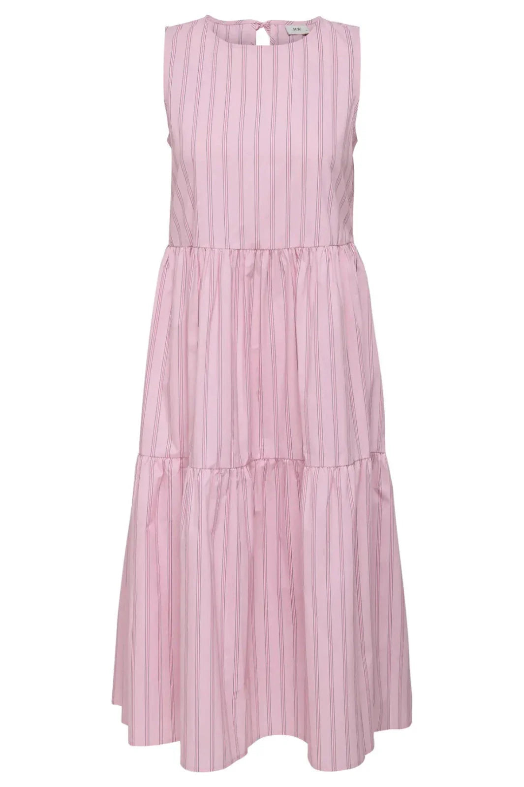 JDY - Jdymio S/L Mididress Dia - 4985652 Pink Lady 05-02-26 Wild Orchid&Black Kjoler 