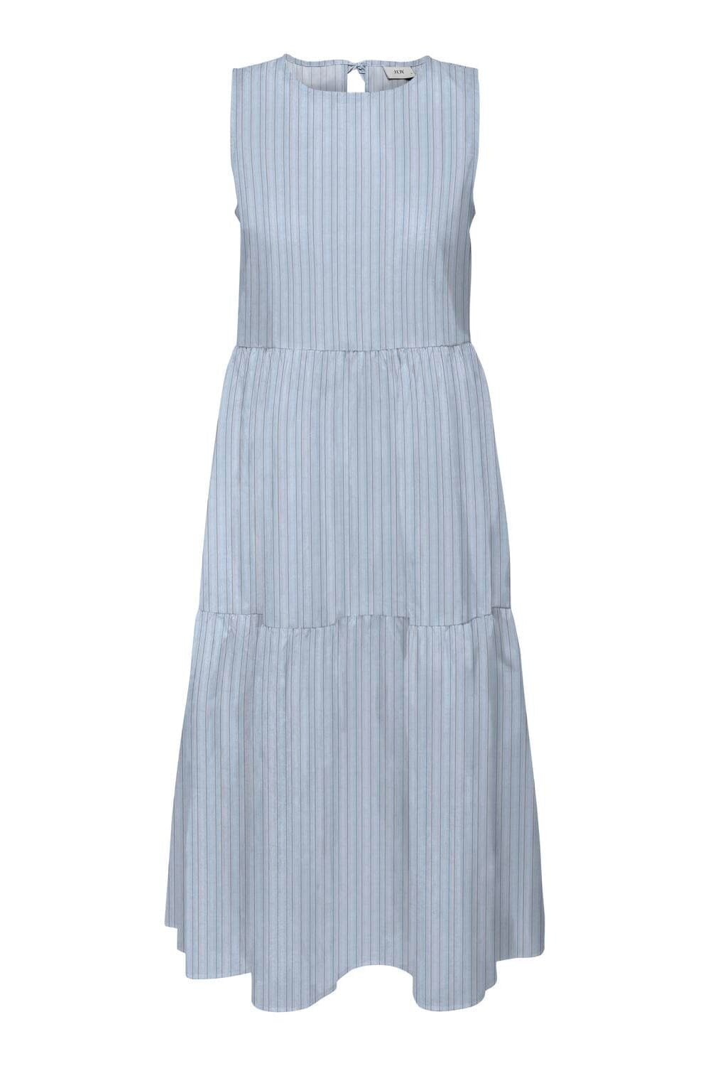 JDY - Jdymio S/L Mididress Dia - 5049598 Cashmere Blue 01-02-26 White & Toasted Coconut Kjoler 
