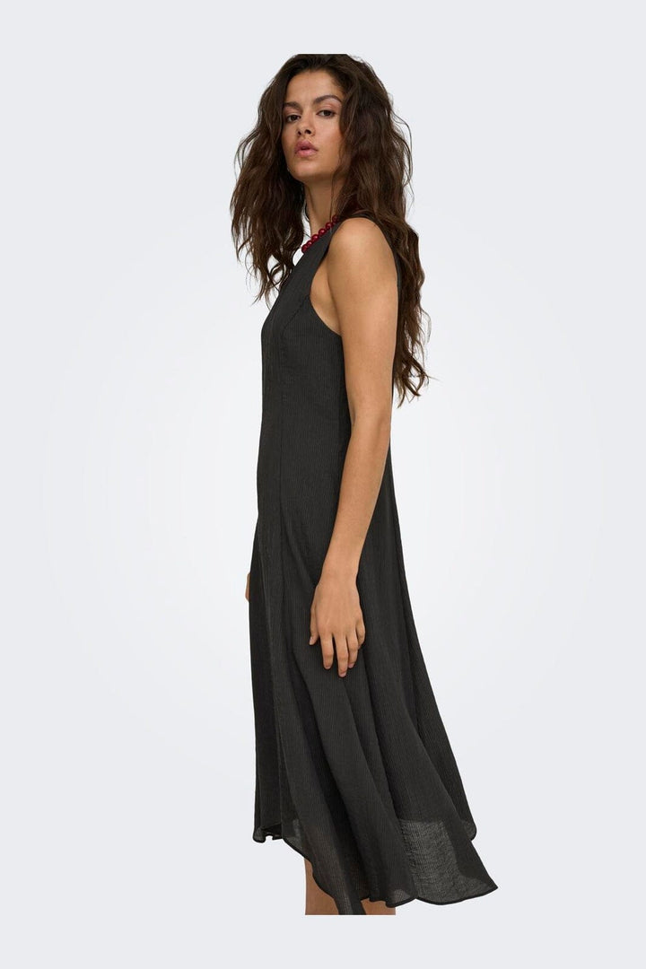 JDY - Jdymyrna S/L Ancle Dress - 5200563 Chocolate Torte