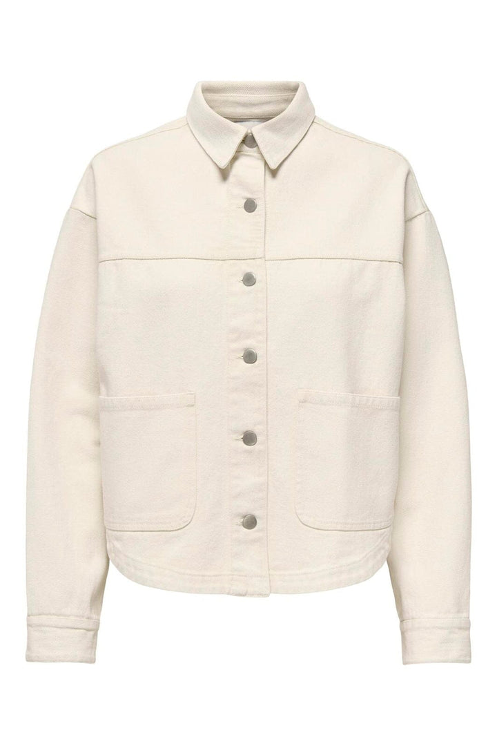 JDY - Jdynoma L/S Shacket - 4925072 Ecru