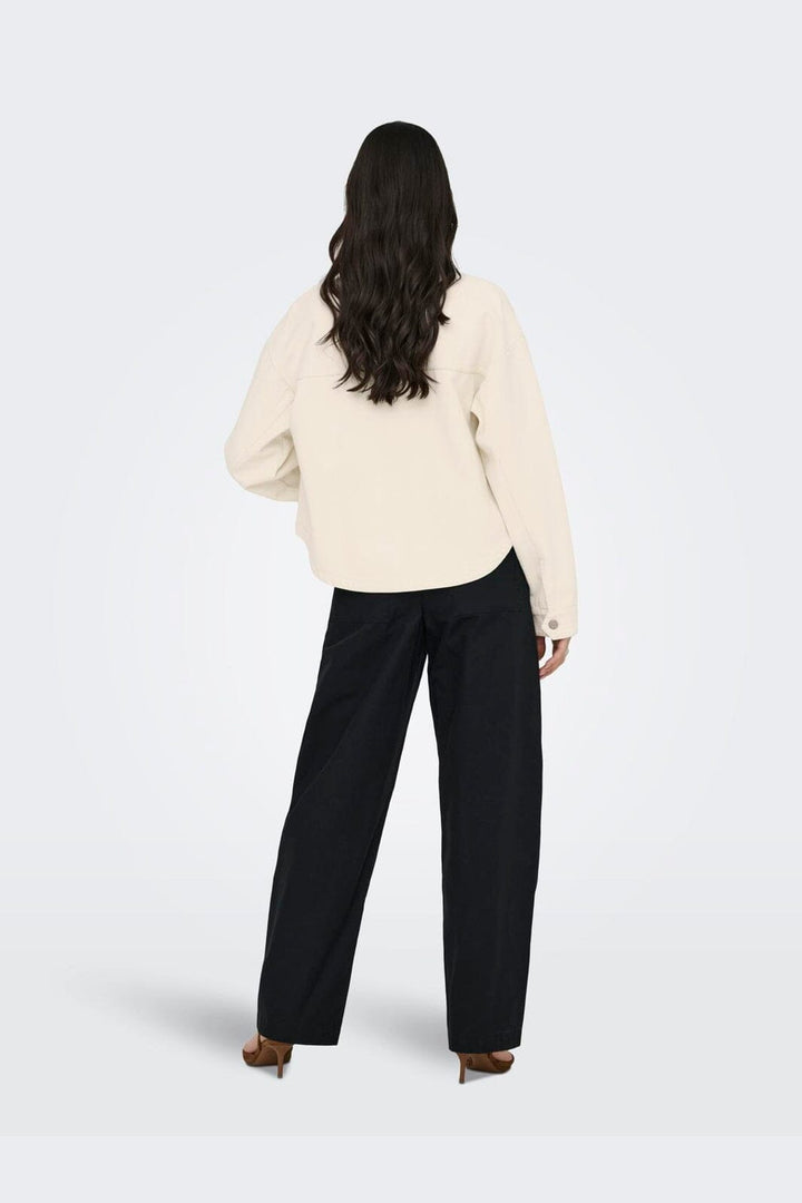 JDY - Jdynoma L/S Shacket - 4925072 Ecru
