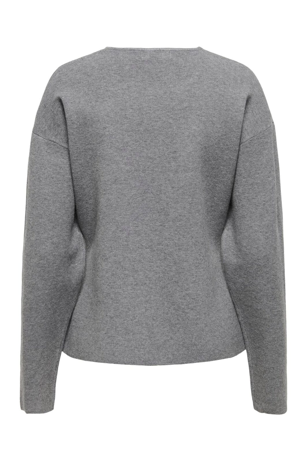 JDY - Jdyprime Life L/S Waist Button Cardi Knt - 4945774 Medium Grey Melange W Black Buttons
