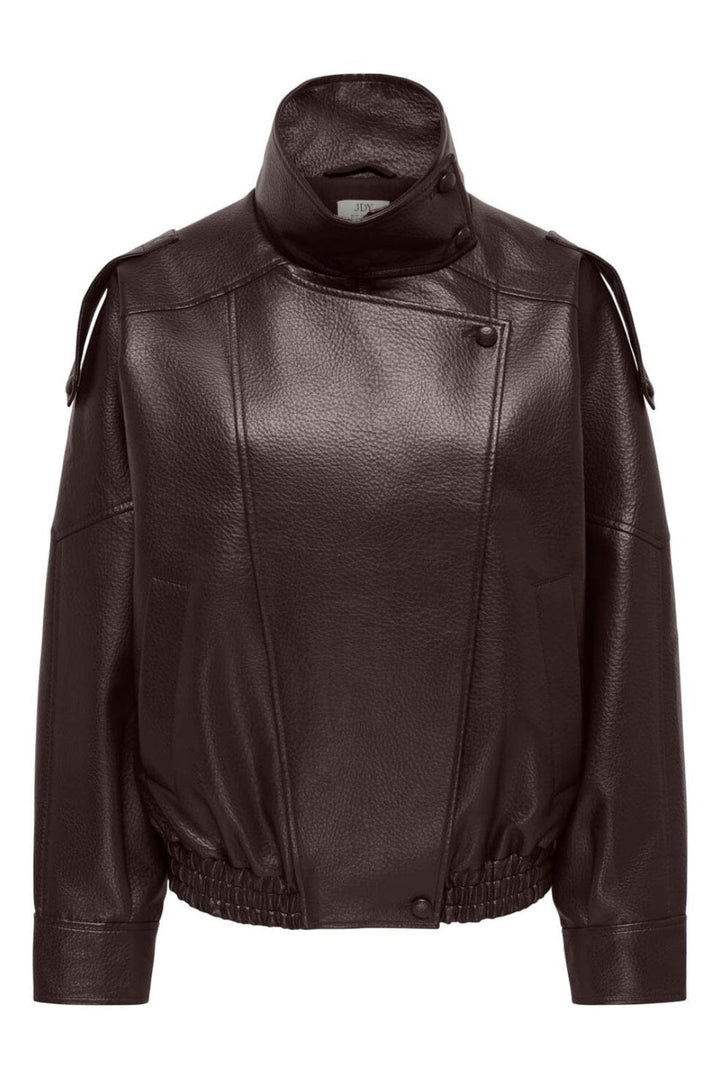 JDY - Jdyraye Pu Oversized Bomber Jacket - 5131697 Chocolate Torte