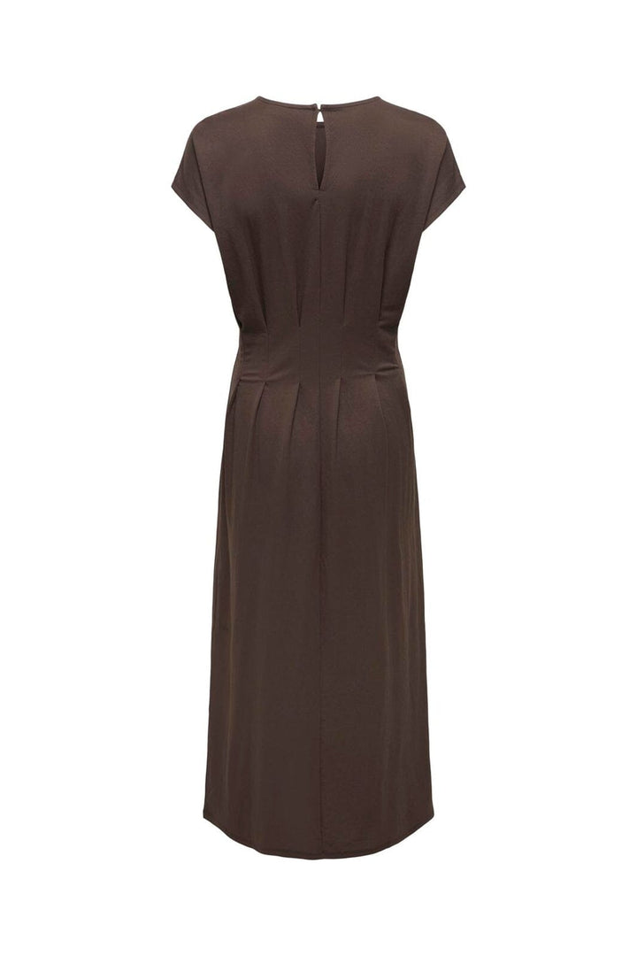 JDY - Jdyrebekka Life S/S Midi Dress - 5057766 Chocolate Brown