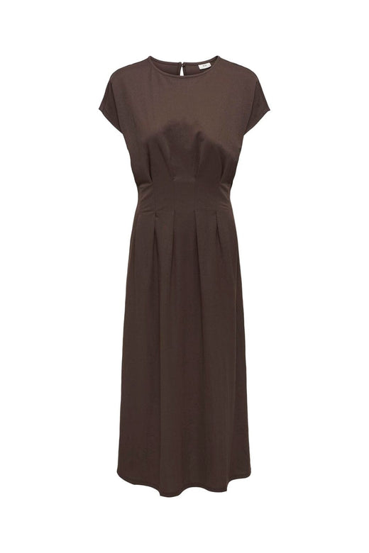 JDY - Jdyrebekka Life S/S Midi Dress - 5057766 Chocolate Brown
