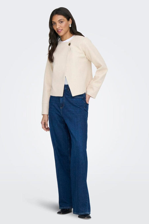 JDY - Jdyrubin Life One Button Jacket Sij - 4905504 Oxford Tan Melange