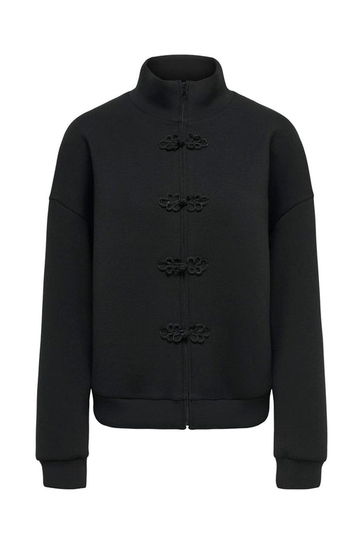 JDY - Jdysabrina L/S Scuba Mandarin Sweat - 5242022 Black
