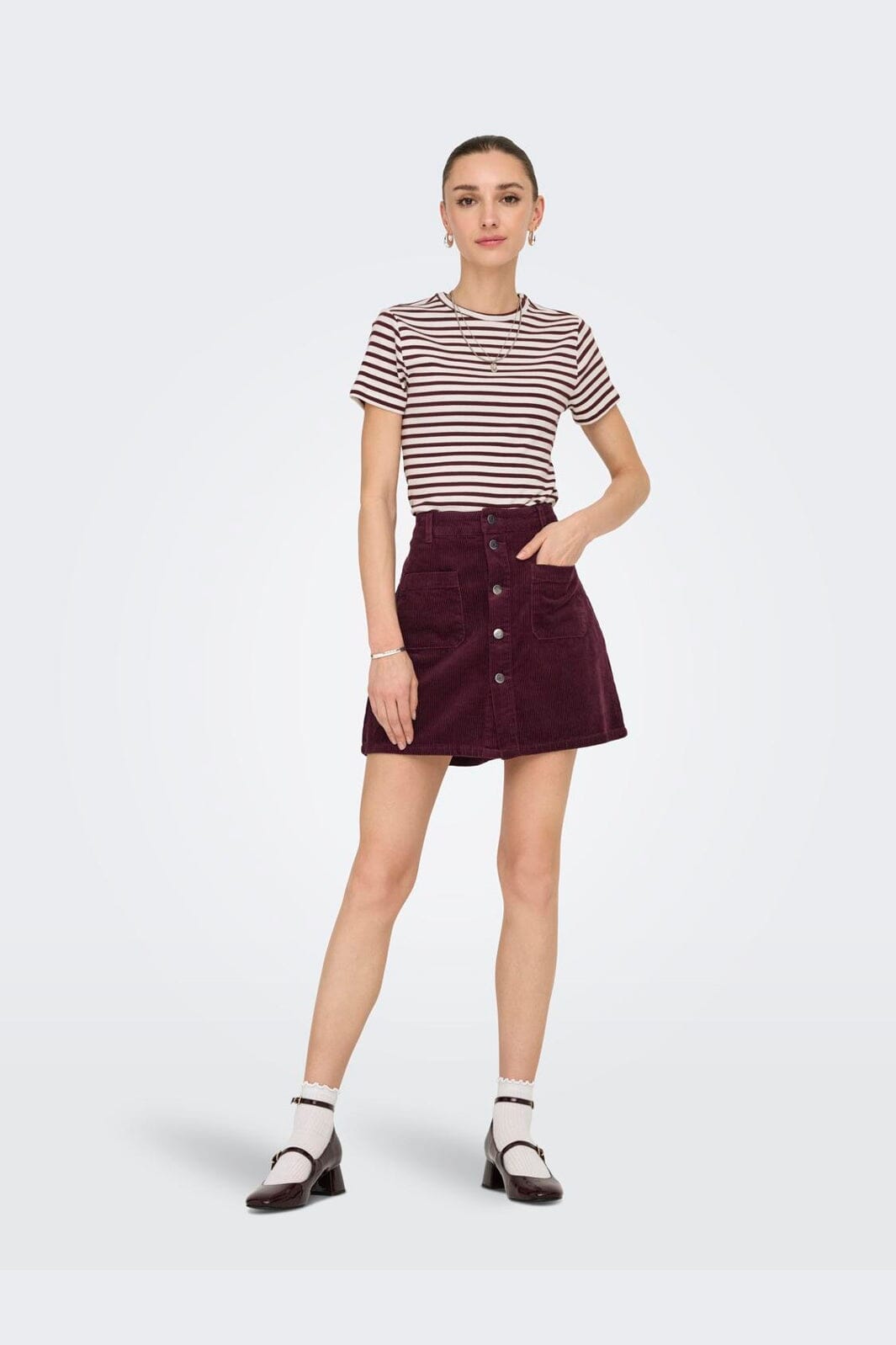 JDY - Jdyshiraz Corduroy Skirt - 4815192 Fig