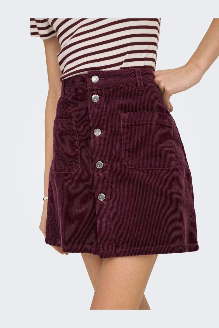 JDY - Jdyshiraz Corduroy Skirt - 4815192 Fig