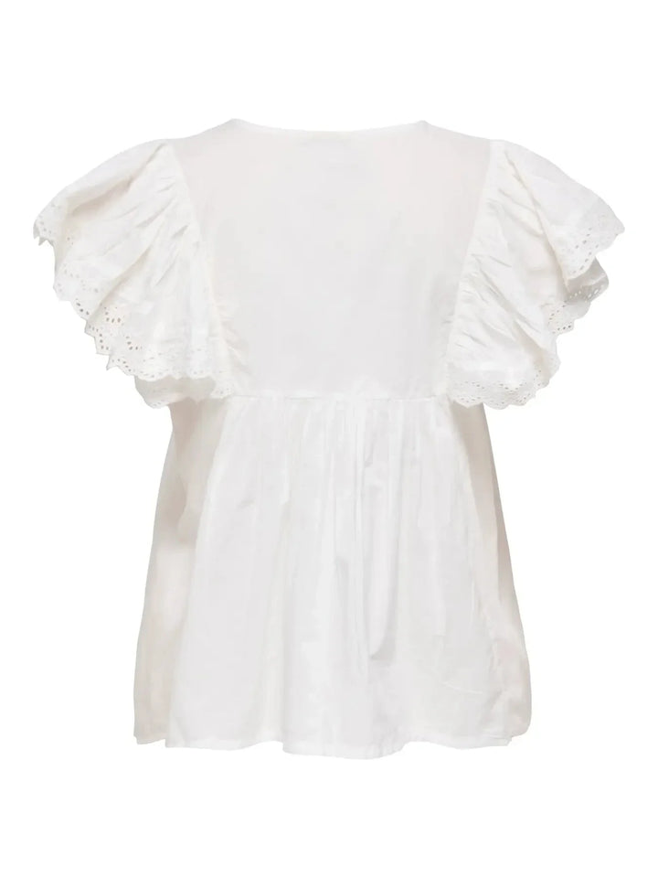 JDY - Jdysigga S/S Top - 5049071 Cloud Dancer Toppe 