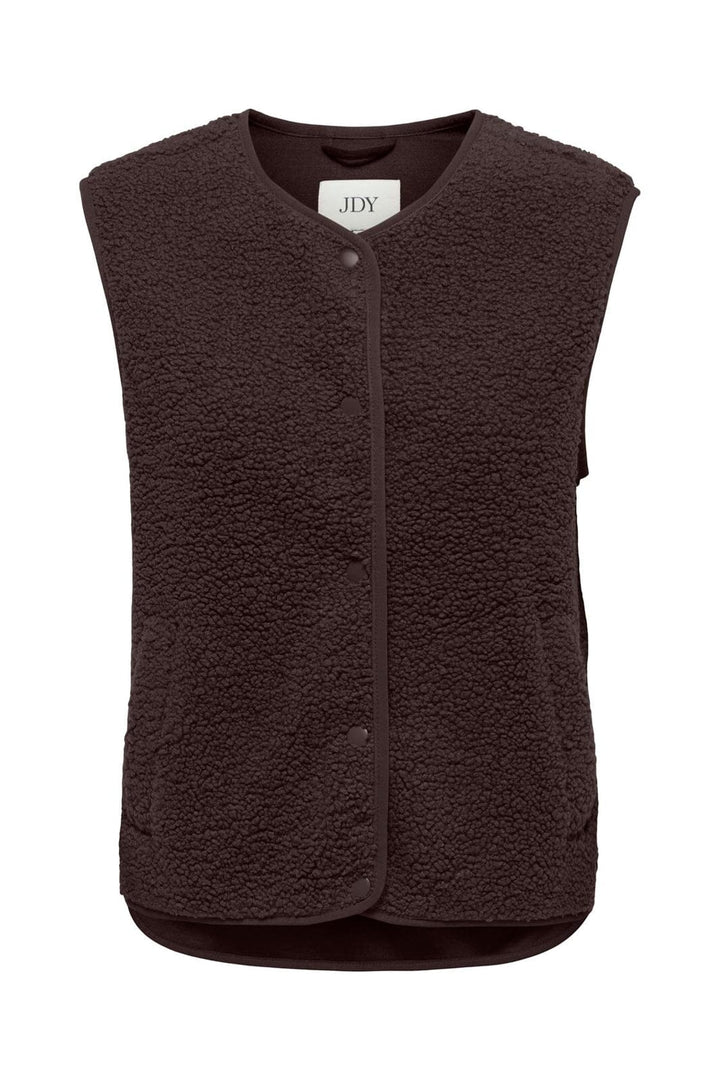 JDY - Jdysimina Teddy Waistcoat Qiq - 5102629 Chocolate Torte