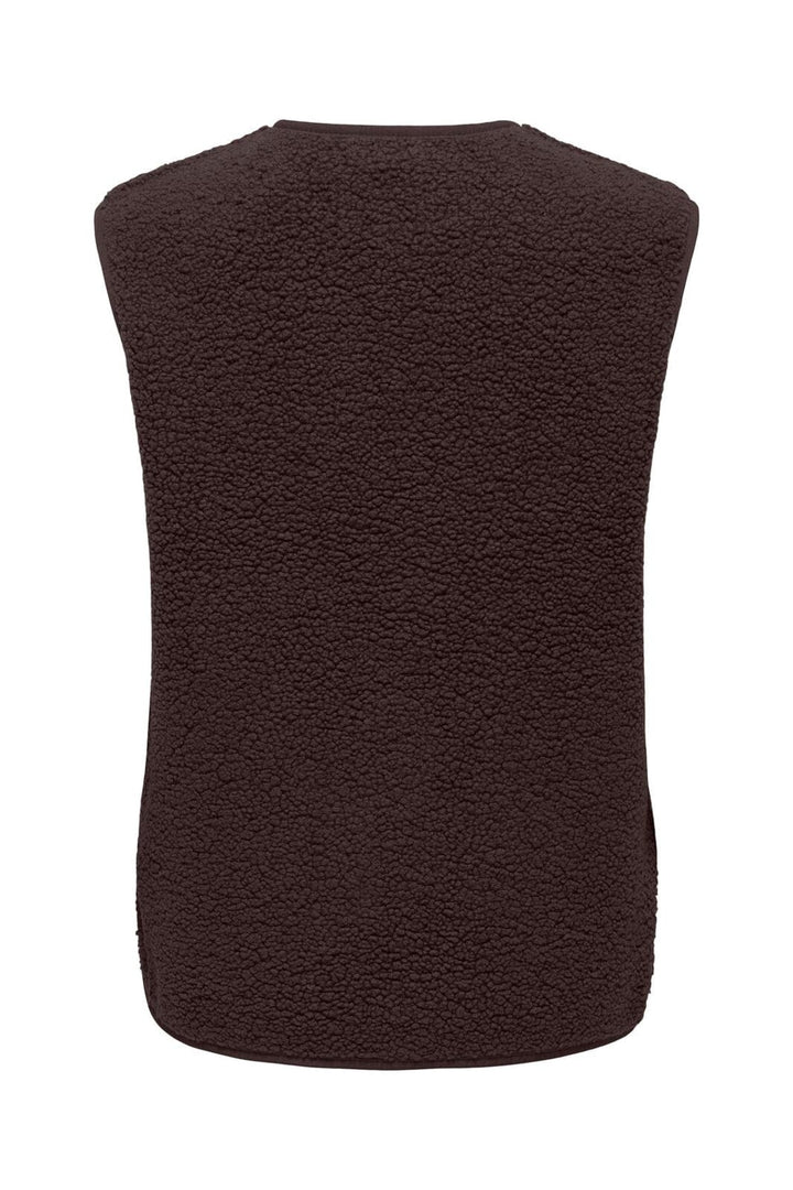 JDY - Jdysimina Teddy Waistcoat Qiq - 5102629 Chocolate Torte