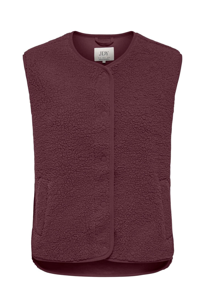 JDY - Jdysimina Teddy Waistcoat Qiq - 5118728 Windsor Wine