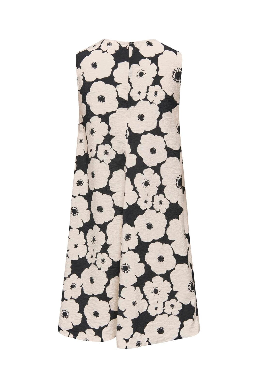 JDY - Jdytroya Barbara Life S/L Dress - 5054438 Black 24-03-26 W. Tapioca Big Flower