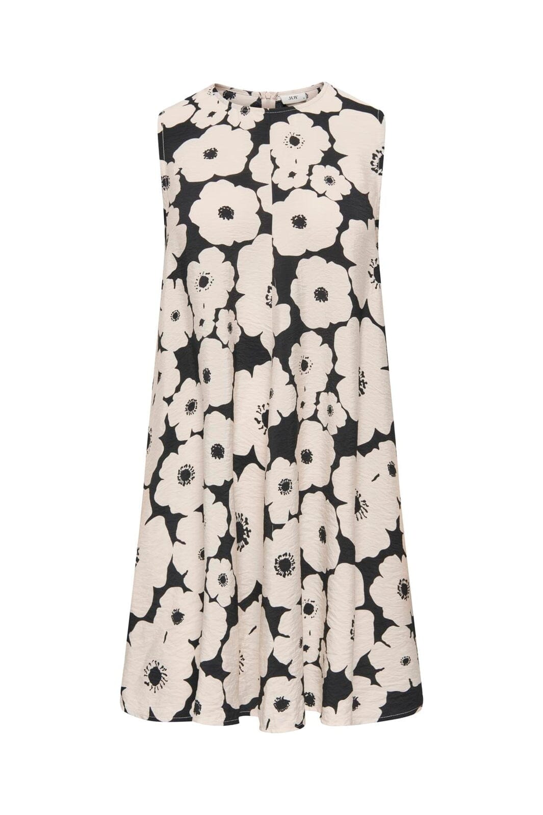 JDY - Jdytroya Barbara Life S/L Dress - 5054438 Black 24-03-26 W. Tapioca Big Flower