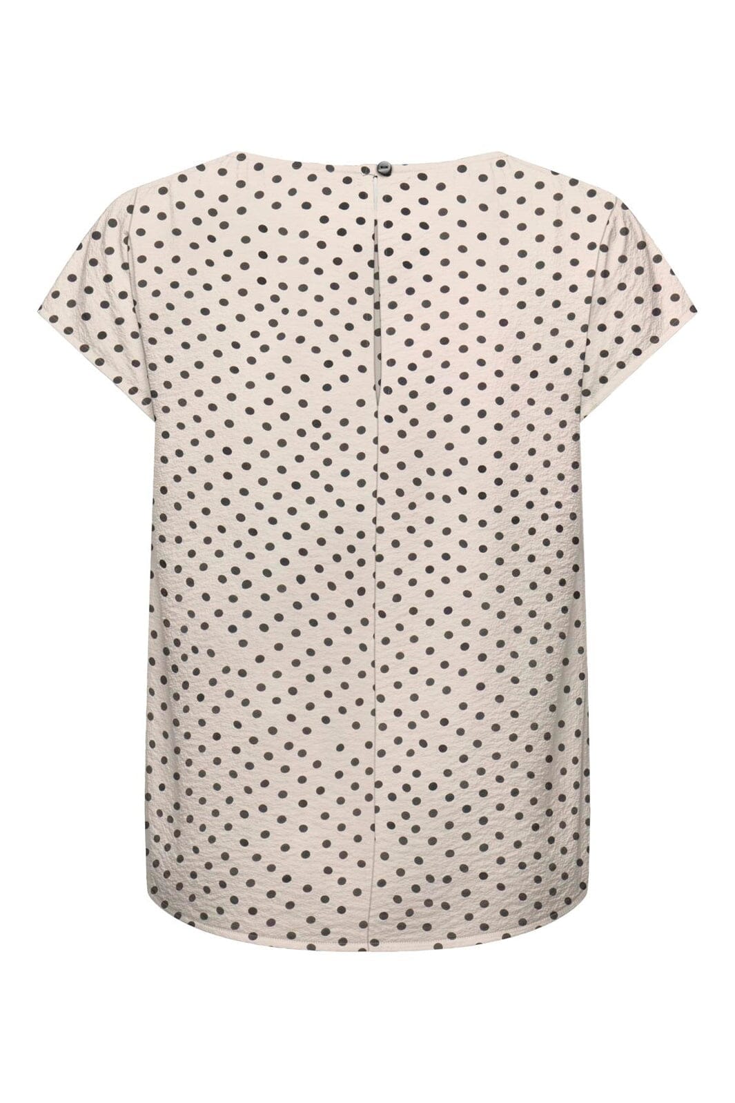 JDY - Jdytroya Life S/S Top Dia - 5085468 Pumice Stone 21-03-26 W. Black Dot