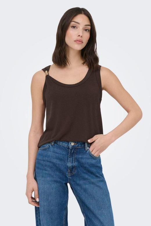 JDY - Jdyuffa S/L Top - 4969517 Chicory Coffee