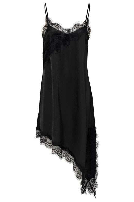 JDY - Jdyurba S/L Asym Split Dress - 5162883 Black