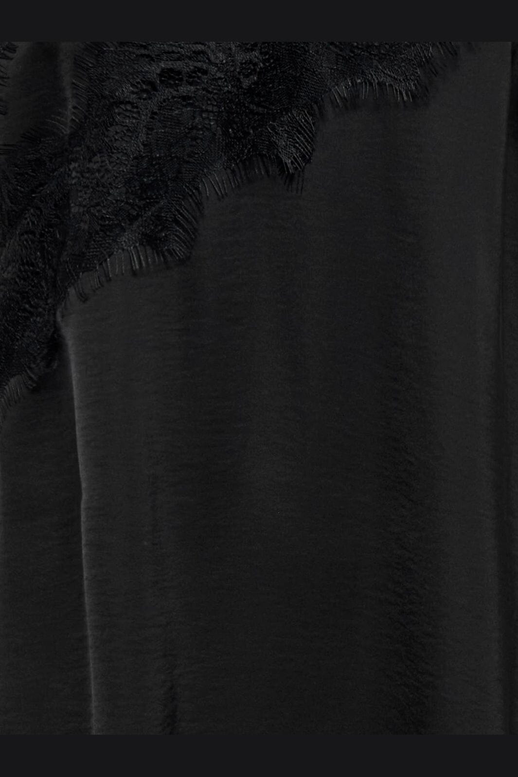 JDY - Jdyurba S/L Asym Split Dress - 5162883 Black
