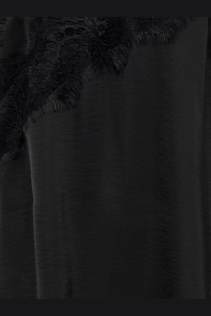 JDY - Jdyurba S/L Asym Split Dress - 5162883 Black