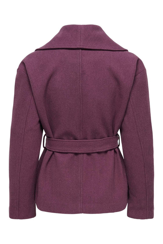 JDY - Jdyvega Shawl Belt Jacket Hab - 5044260 Huckleberry Black Melange