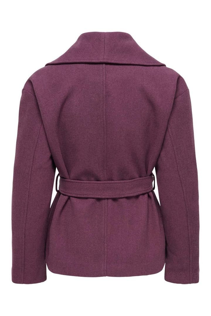 JDY - Jdyvega Shawl Belt Jacket Hab - 5044260 Huckleberry Black Melange
