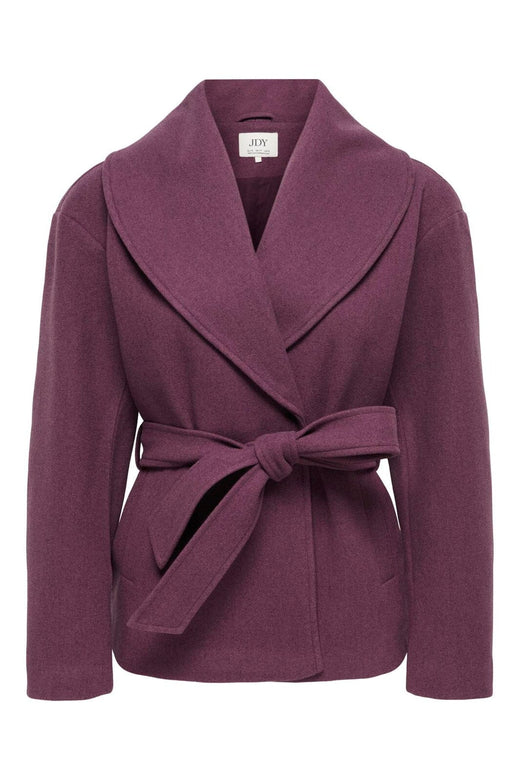 JDY - Jdyvega Shawl Belt Jacket Hab - 5044260 Huckleberry Black Melange