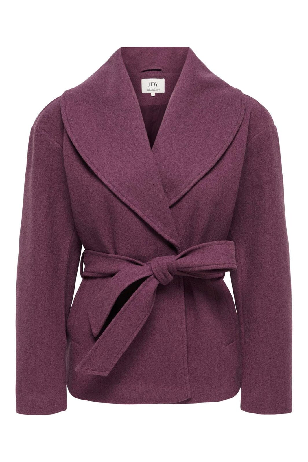 JDY - Jdyvega Shawl Belt Jacket Hab - 5044260 Huckleberry Black Melange