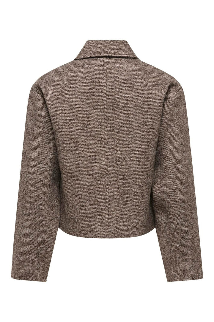 JDY - Jdyvinga Herringbone Jacket Yfm - 5044314 Chocolate Torte Herringbone