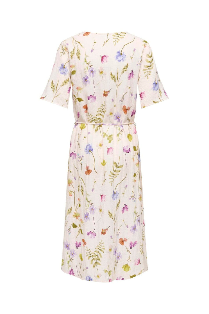 JDY - Jdyviola Life 2/4 Midi Dress - 4893946 Pristine Garden Flower