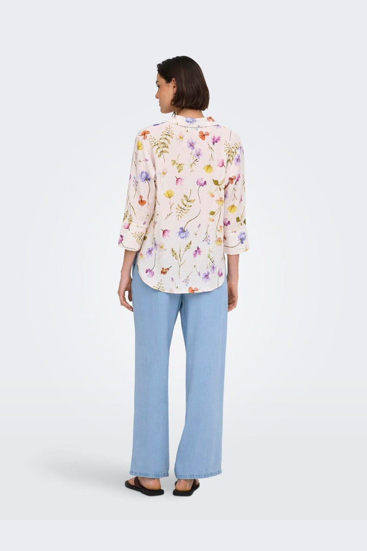 JDY - Jdyviola Life 3/4 Shirt - 4893954 Pristine Garden Flower