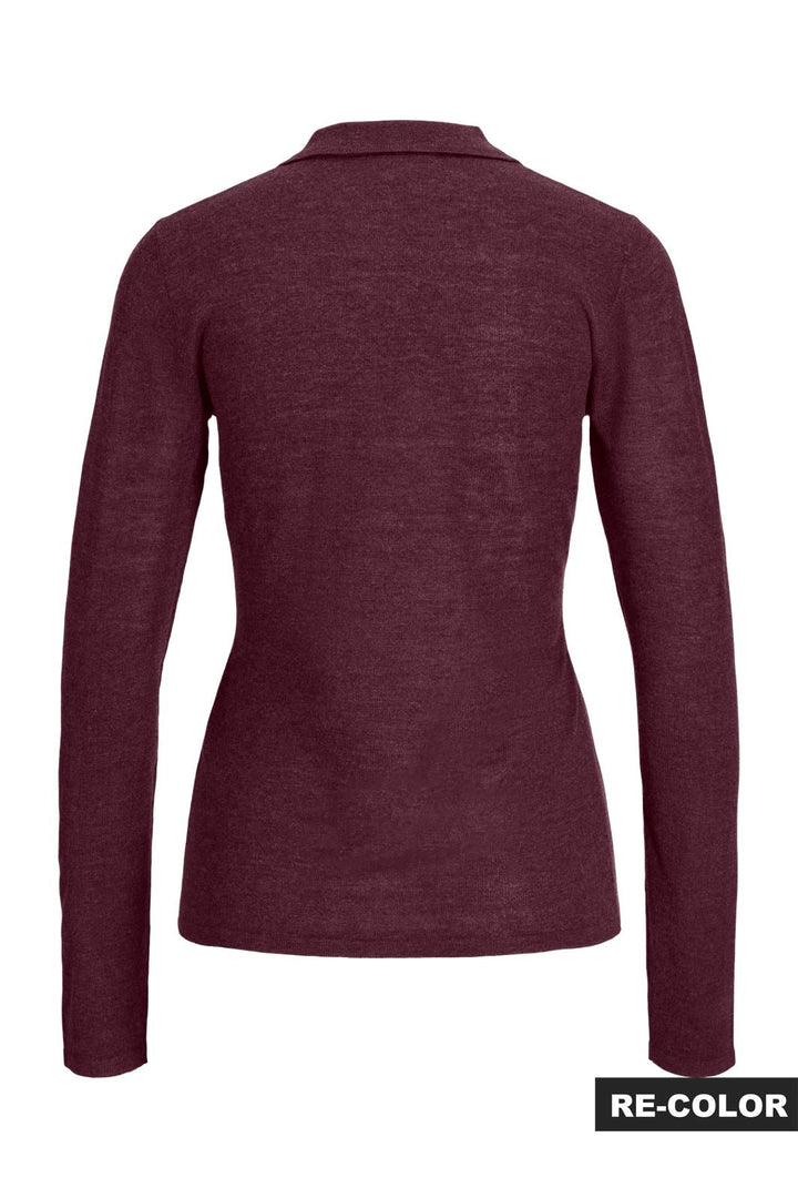 Jjxx - Jxalberte Polo Neck Knit - 5120814 Winetasting