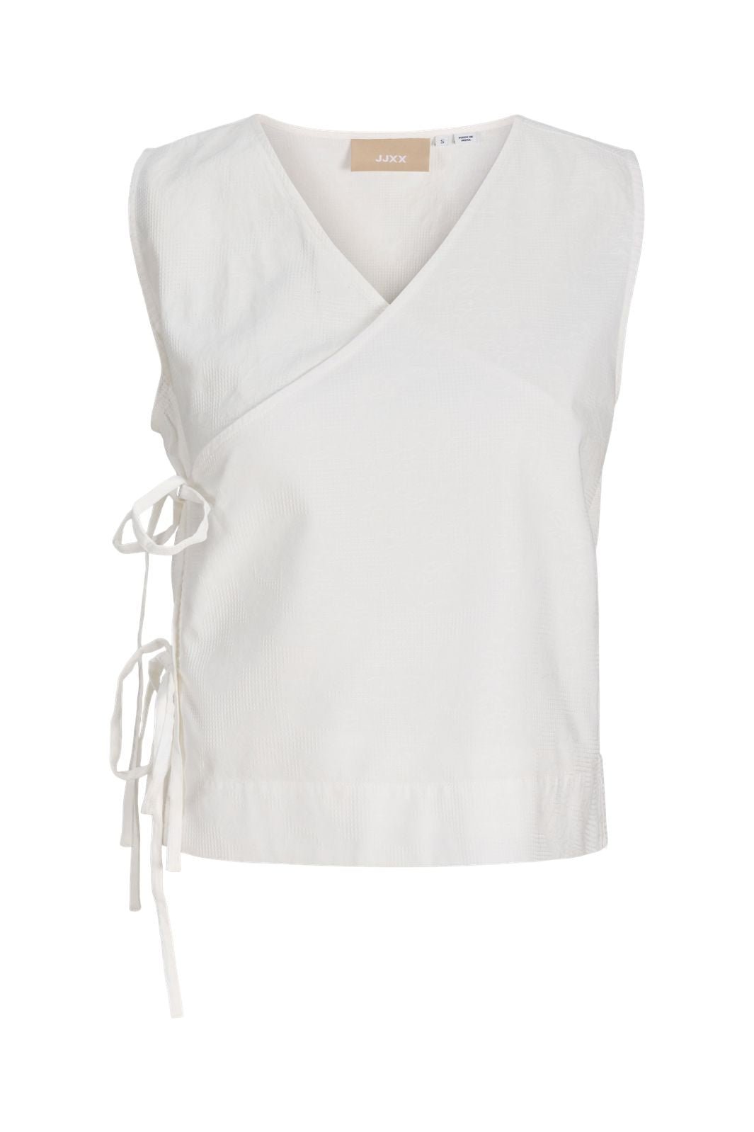 Jjxx - Jxalia Structured Sl Wrap Top - 4954866 Blanc De Blanc