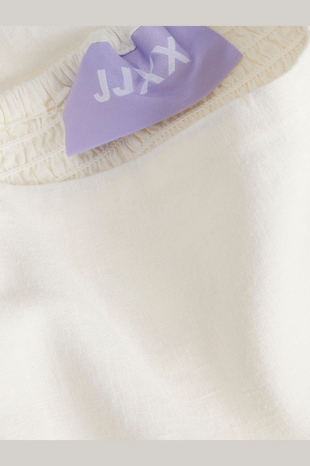 Jjxx - Jxalmira Linen Blend Long Dress - 4906547 Blanc De Blanc
