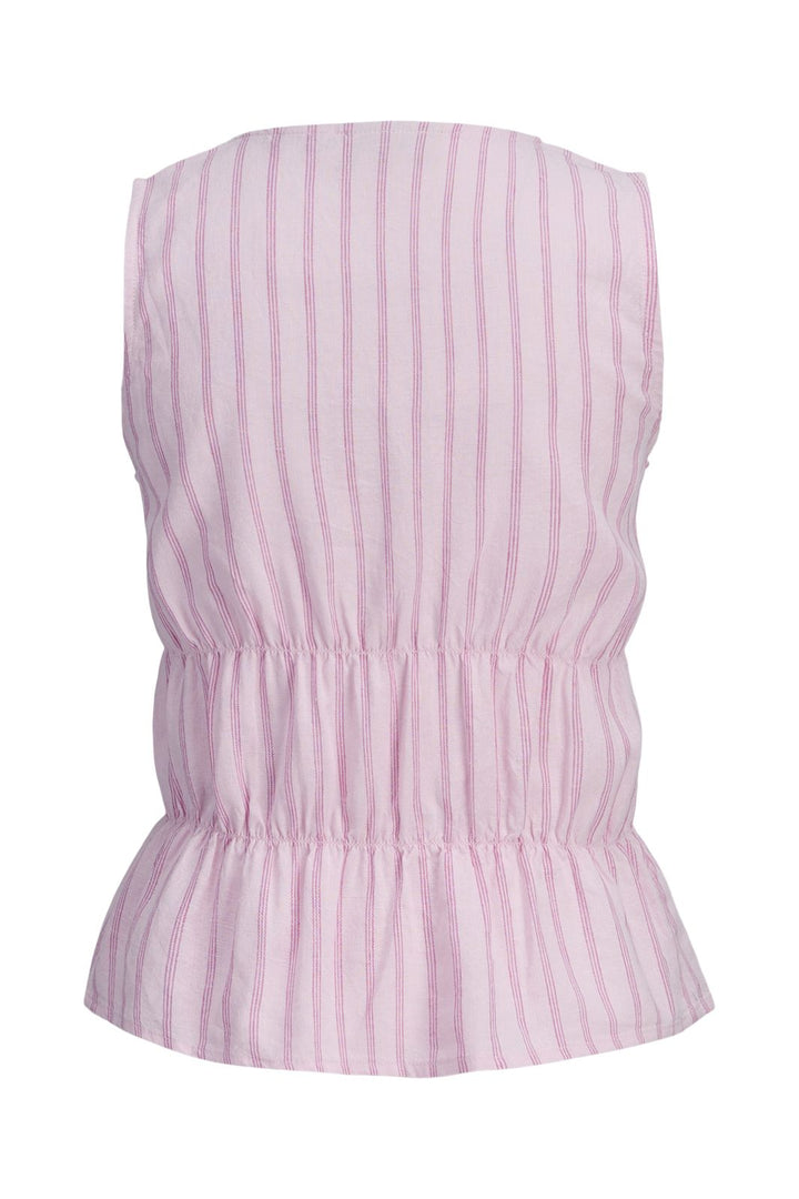 Jjxx - Jxalmira Linen Blend Tie Sl Top Ln - 4971993 Pink Lady Fiji Flower