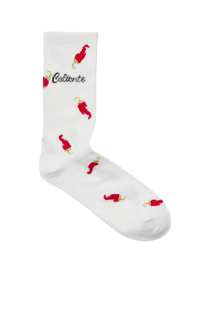 Jjxx - Jxbasic Tennis Print Sock 3-Pack Acc - 5018759 White W. Gelato / Caliente & Espresso